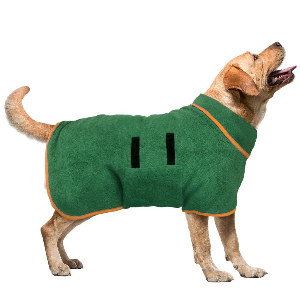 Microfiber dog drying coat