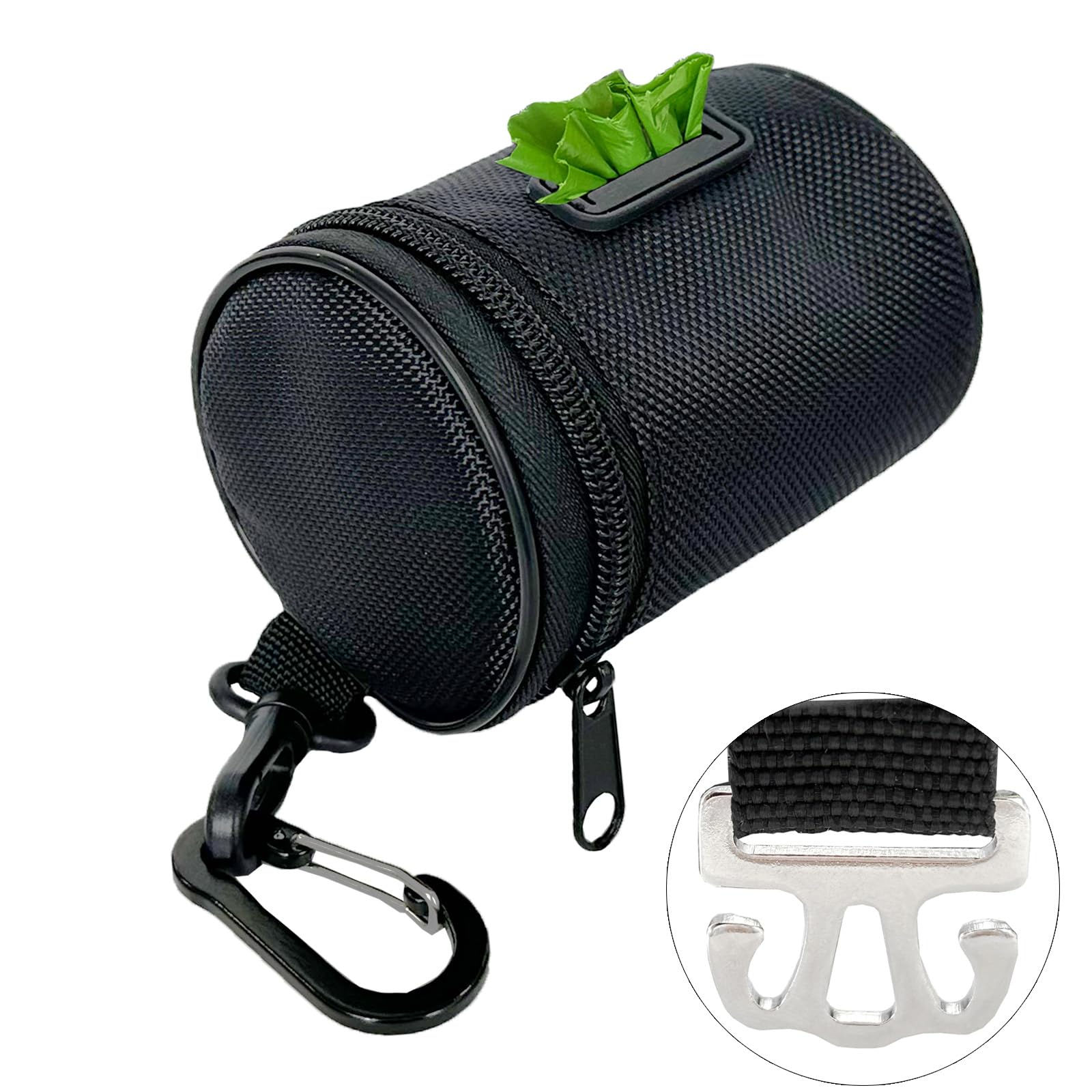 Hands-free poop bag dispenser