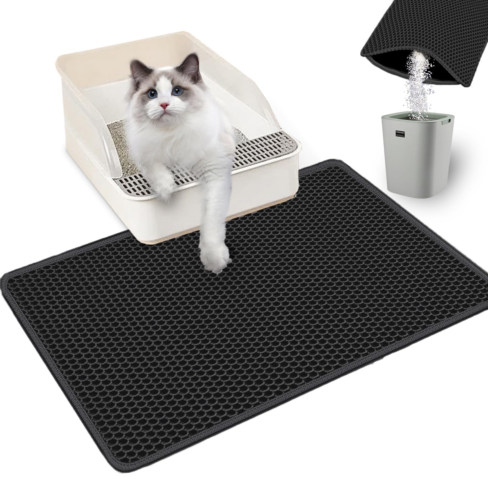 Cat litter trapping mat
