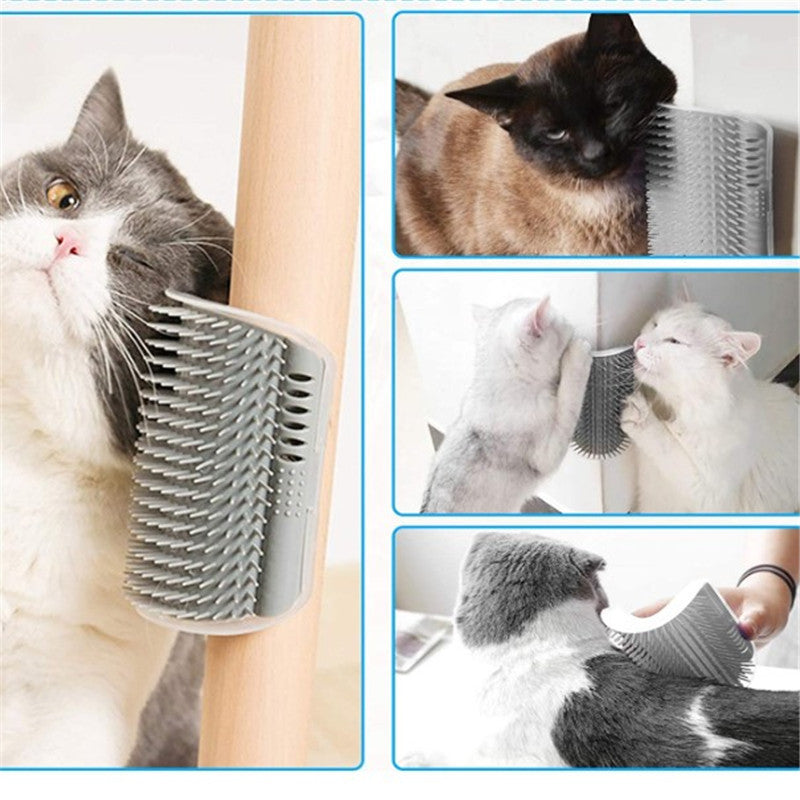 Cat Self-Groomer Corner Brush (Catnip)